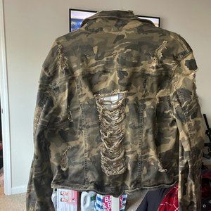 Camo jean jacket